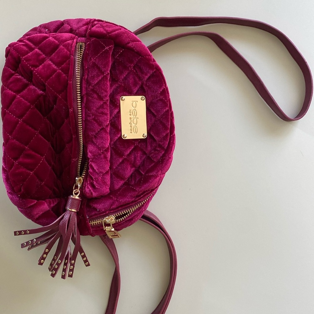 Bebe Los Angeles Mini Backpack - Maroon